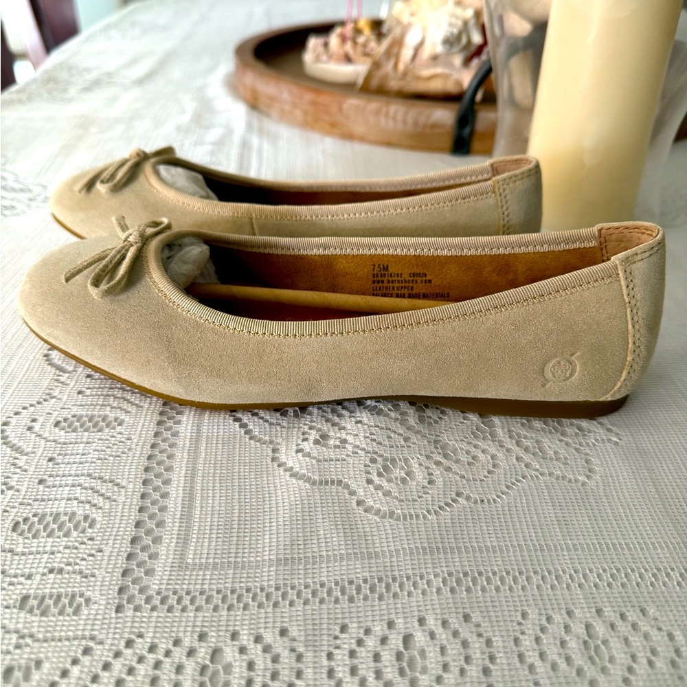 Born Brin Natural Suede flats